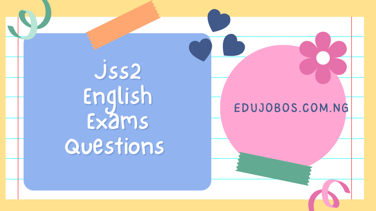JSS 2 English Language Exam Questions - Complete Test Paper with Answers