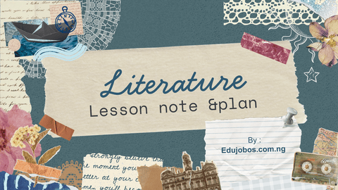 SS2  Literature Lesson Plan and Notes- Week Ending