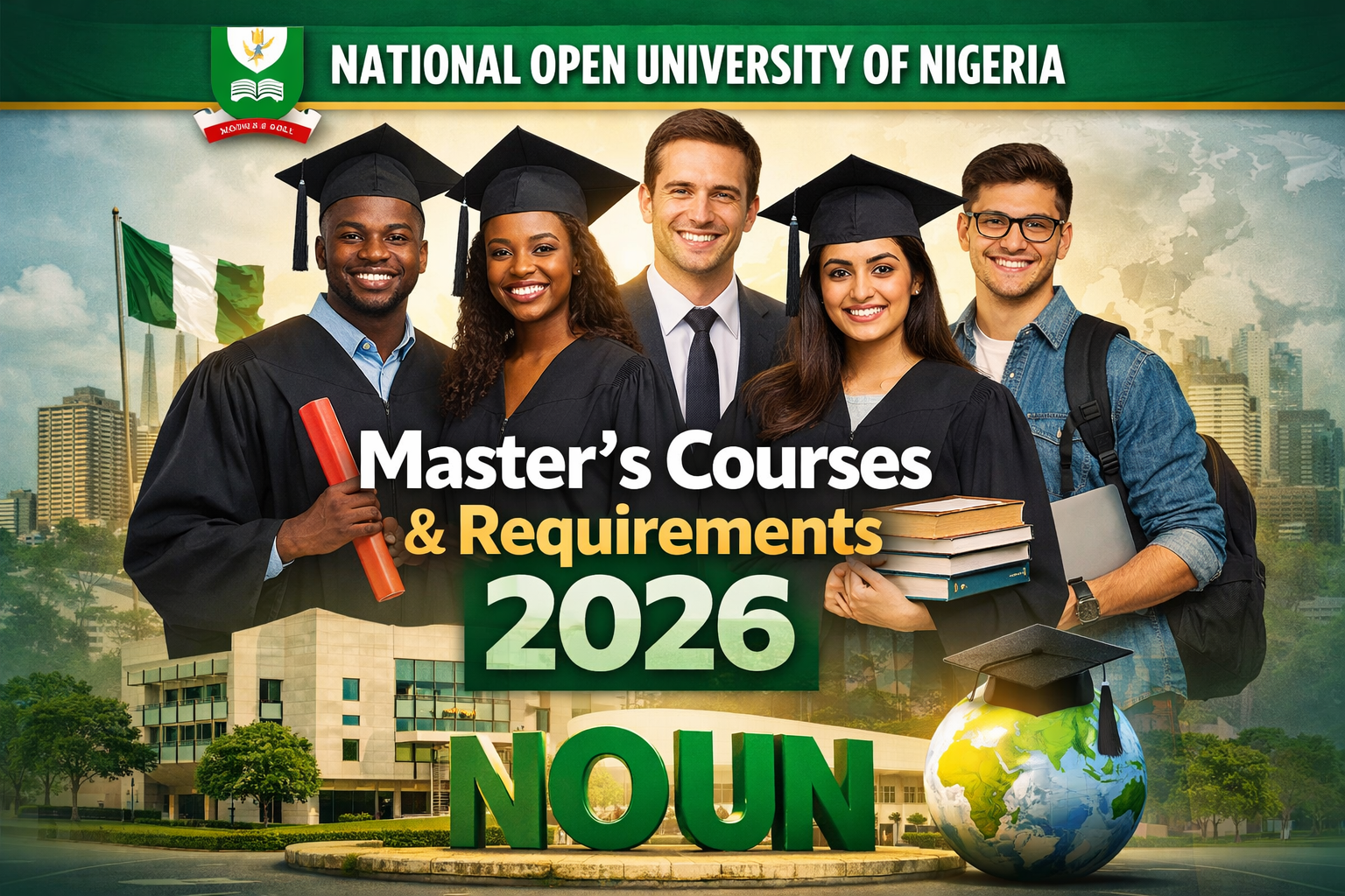 National Open University of Nigeria (NOUN) Masters Courses and Requirements