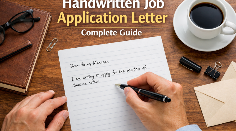 Handwritten Job Application Letter